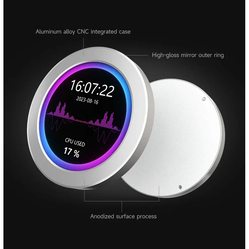 Aio Cooler Lcd Display Screen - شاشة USB مقاس 2.1 / 2.8