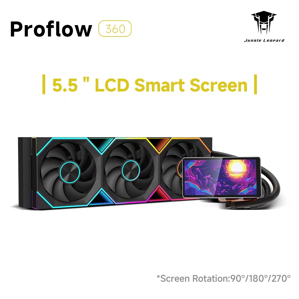Aio Liquid Cooler 360Mm Argb - Jungle Leopard Pro Flow 360 ARGB