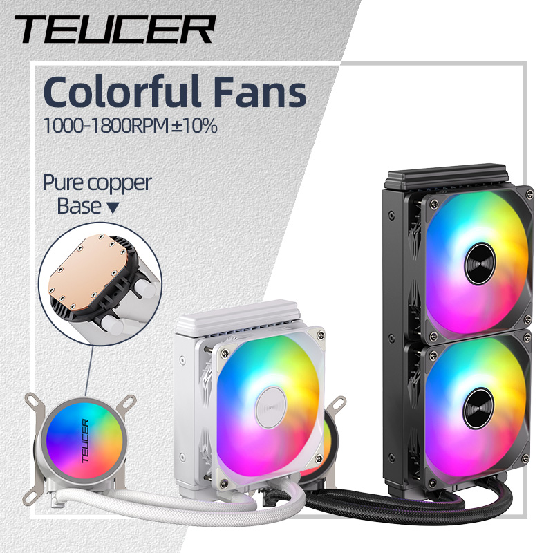 Cpu Water Cooler 240Mm Rgb - Teucer 120/240 مللي متر وحدة المعالجة