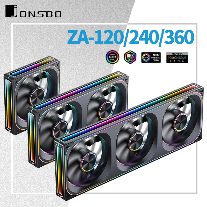 Liquid Cooling Radiator 360 - Jonsbo ZA-120/240/360 مروحة حافظة 12 فولت