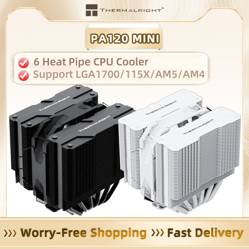 Cpu Air Cooler Dual Tower 6 Heatpipe - مبرد وحدة المعالجة المركزية Thermalright PA120