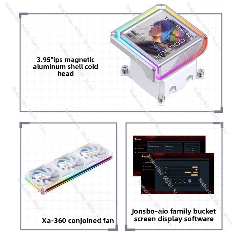 مبرد مائي للمعالج المركزي بحجم - مراجعة Aio Cooler Lcd Display Screen وسعره