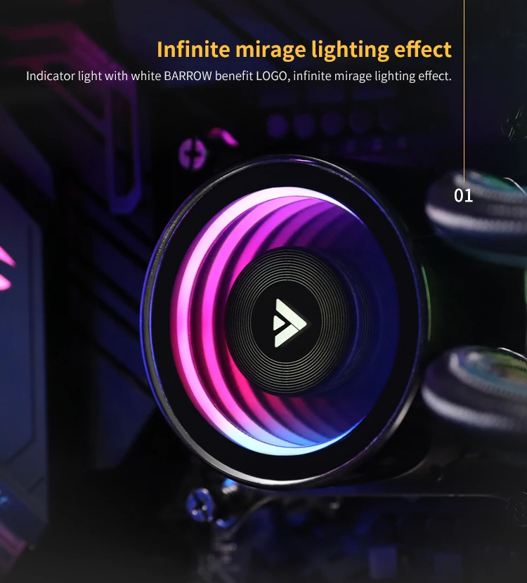 بارو PC Case مجموعة تبريد المي - مراجعة Cpu Water Cooler 240Mm Rgb وسعره