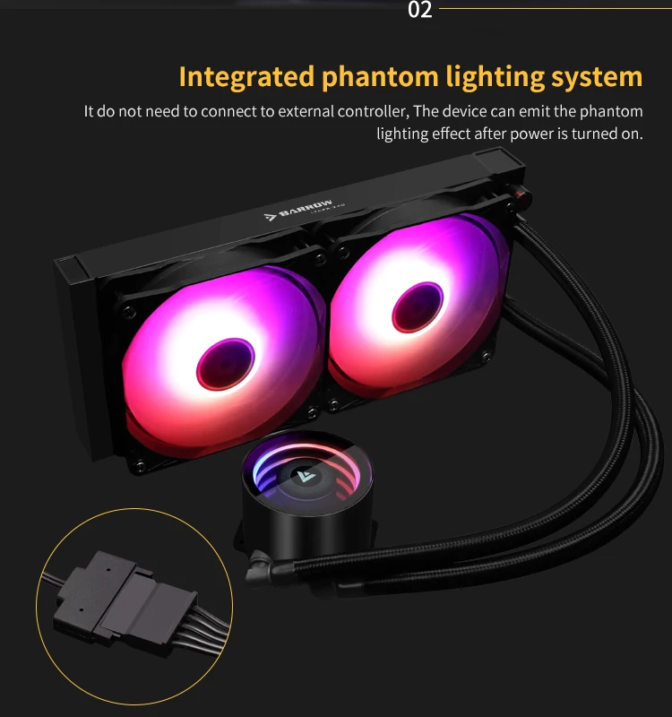 بارو PC Case مجموعة تبريد المي - مراجعة Cpu Water Cooler 240Mm Rgb وسعره