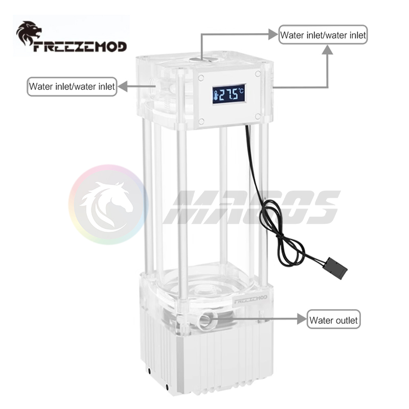 FREEZEMOD AIO مضخة + خزان مع ع - مراجعة Aio Pump Reservoir Combo وسعره