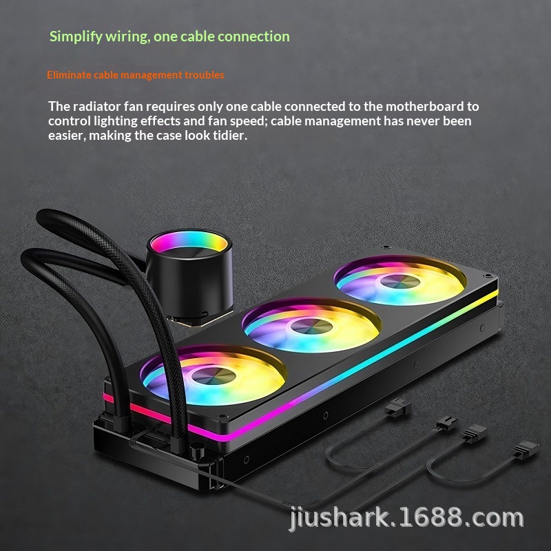 مبرد سائل JIUSHARK JK-S360 Cre - مراجعة Aio Liquid Cooler 360Mm Argb وسعره