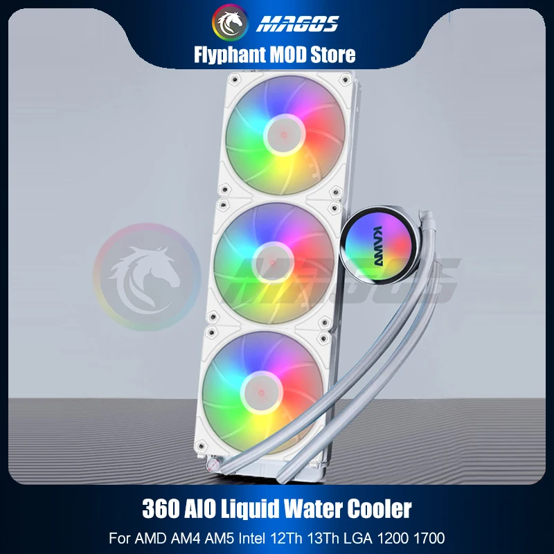 وحدة المعالجة المركزية المبرد  - مراجعة Aio Liquid Cooler 360Mm Argb وسعره