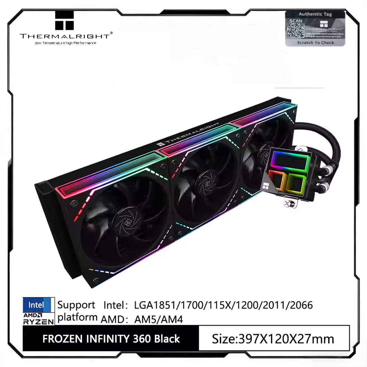 مبرد سائل للمعالج المركزي Ther - مراجعة Aio Liquid Cooler 360Mm Argb وسعره