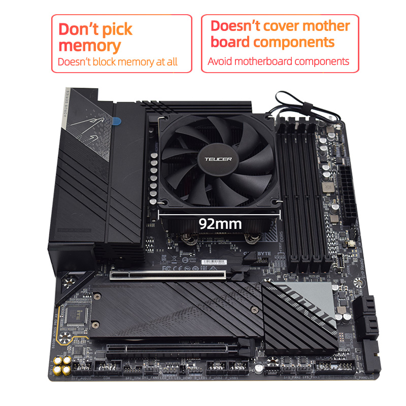 Teucer ارتفاع 45 مللي متر وحدة - مراجعة Cpu Cooler Low Profile Itx وسعره
