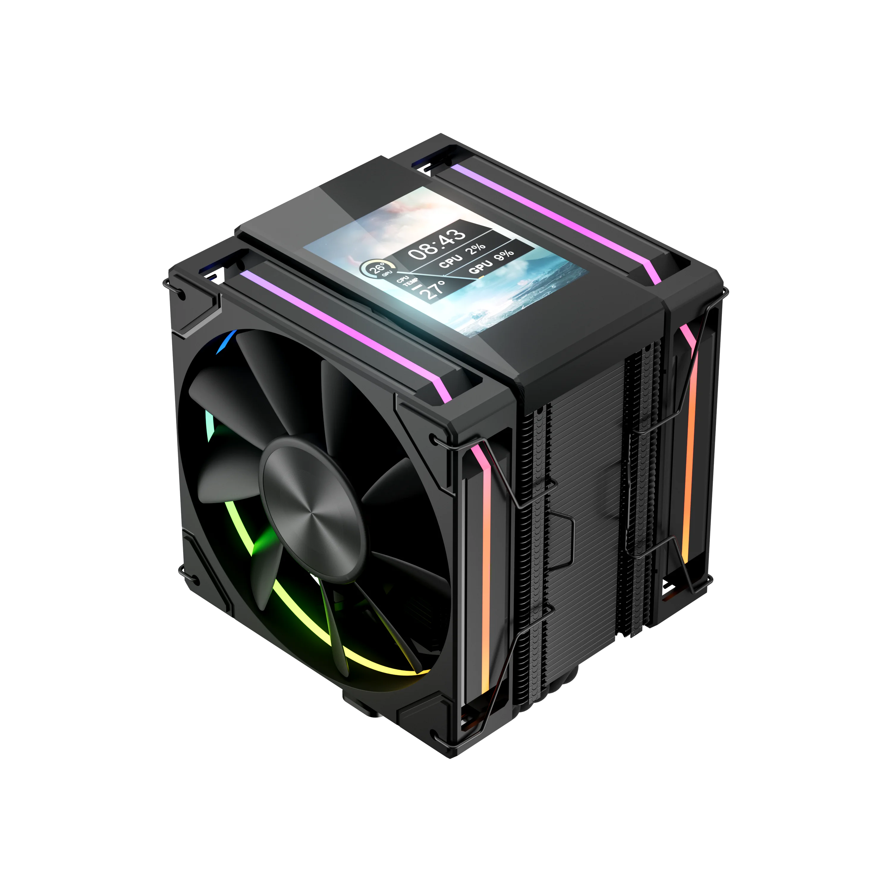 مبرد وحدة المعالجة المركزية Po - مراجعة Cpu Air Cooler Dual Tower 6 Heatpipe وسعره