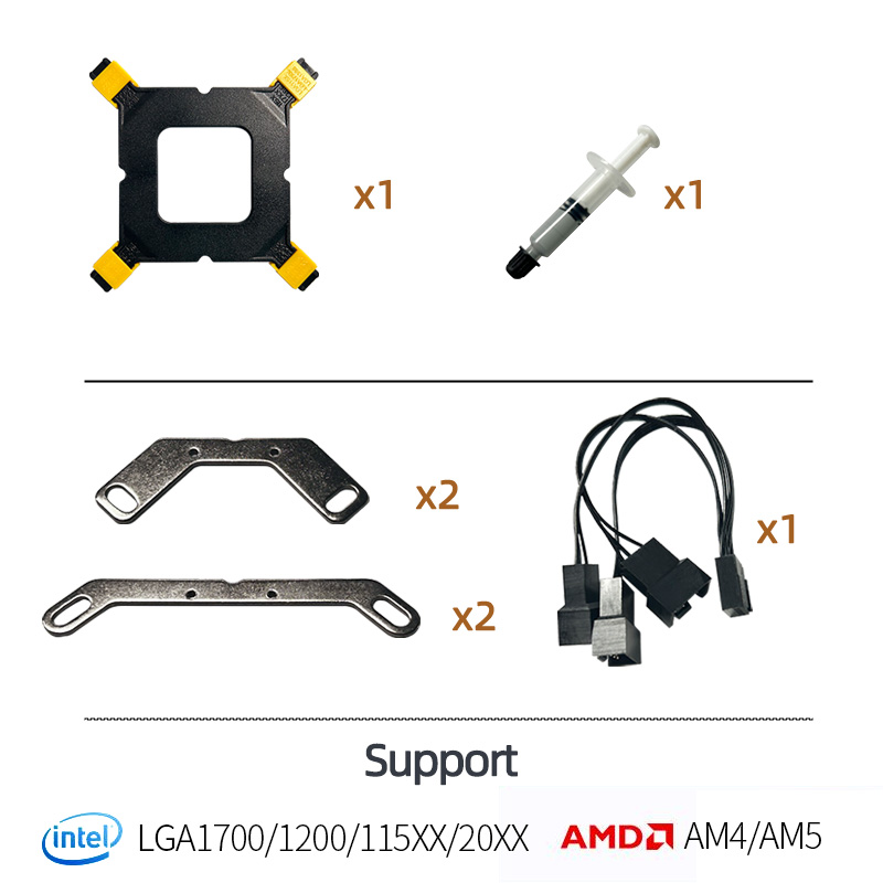 Teucer 120/240 مللي متر وحدة ا - مراجعة Cpu Water Cooler 240Mm Rgb وسعره