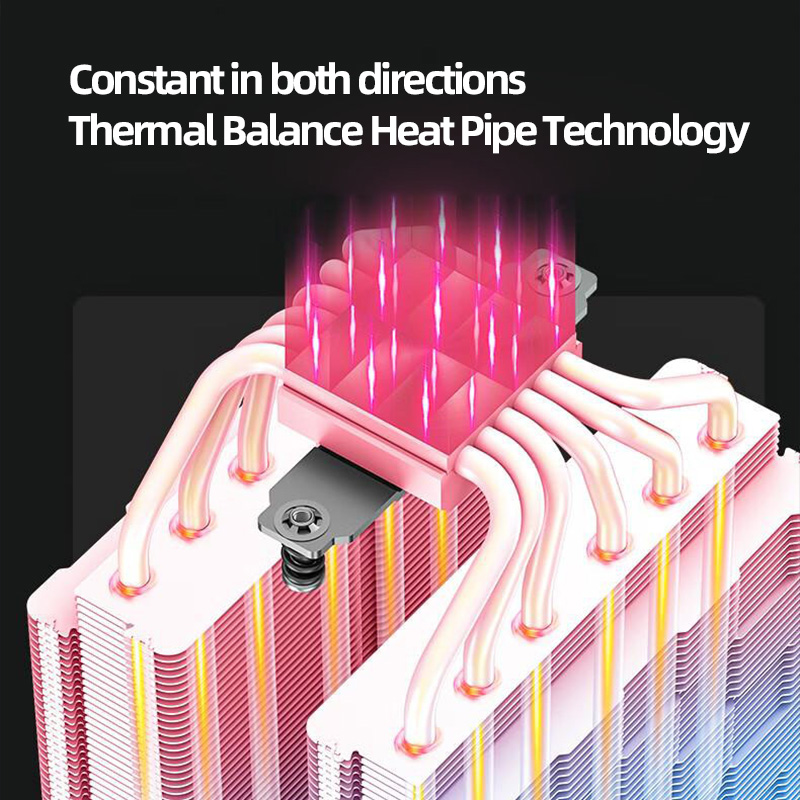 مبرد هواء رقمي مزدوج الأبراج C - مراجعة Cpu Air Cooler Dual Tower 6 Heatpipe وسعره