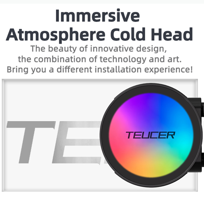 TEUCER AF-240 تبريد المياه وحد - مراجعة Cpu Water Cooler 240Mm Rgb وسعره