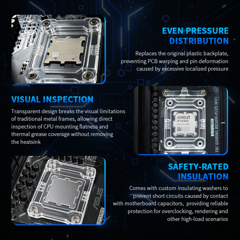 حامل تثبيت شفاف لتصحيح الانحنا - مراجعة Cpu Cooler Am5 Lga1700 Bracket وسعره