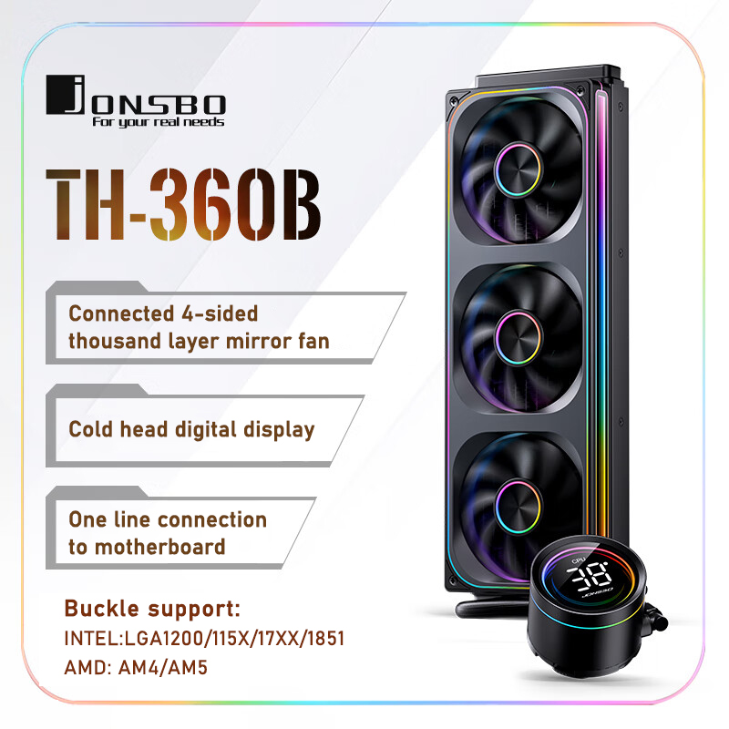 Jonsbo TH-360 AIO CPU تبريد سا - مراجعة Liquid Cooling Radiator 360 وسعره