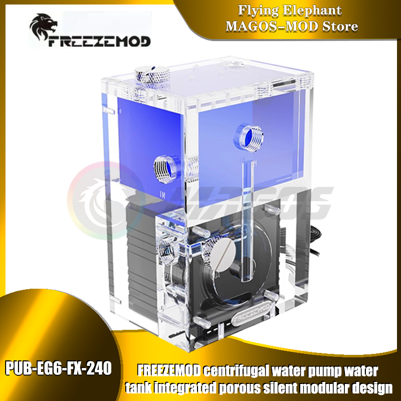 خزان مربع من FREEZEMOD + مجموع - مراجعة Aio Pump Reservoir Combo وسعره