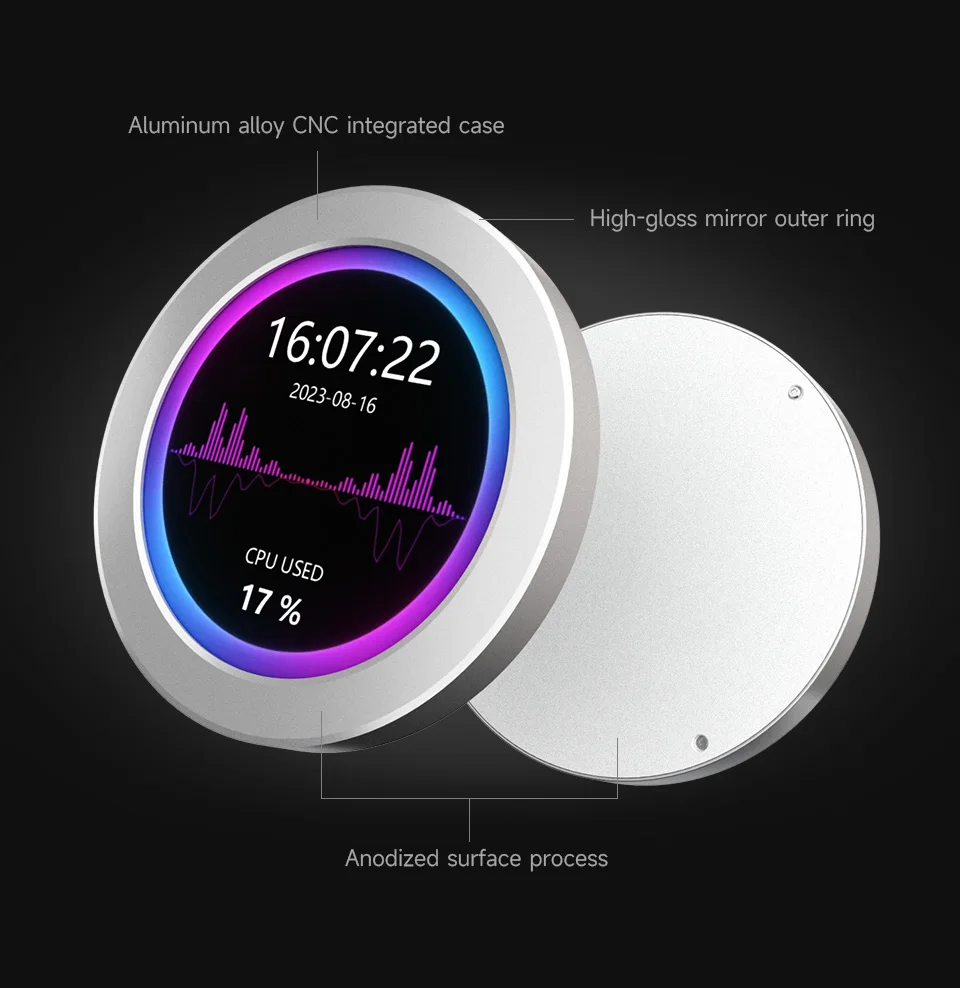 شاشة USB مع شاشة RGB محيطية وش - مراجعة Aio Cooler Lcd Display Screen وسعره