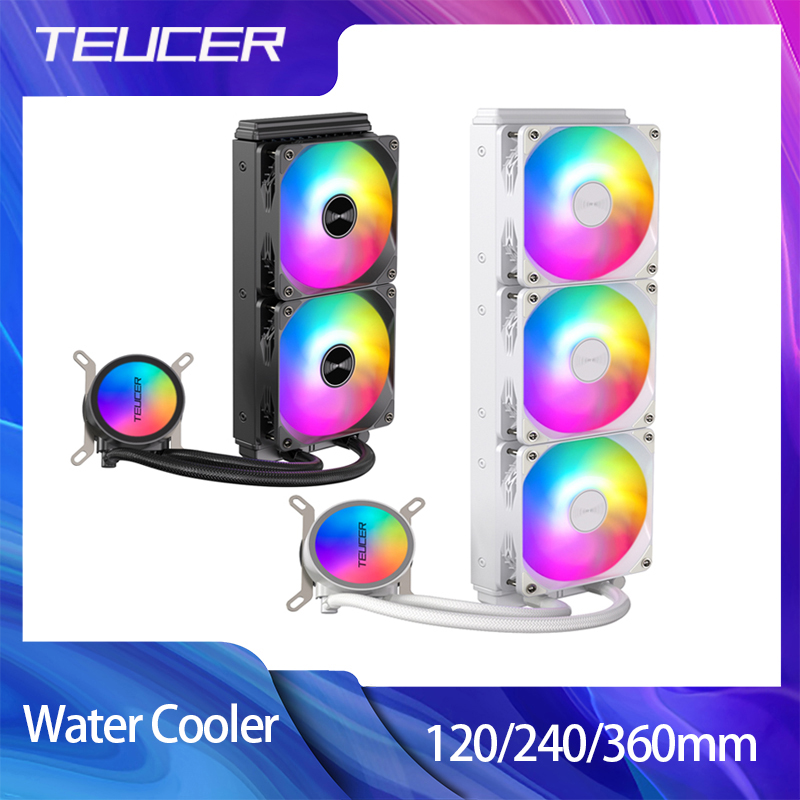 TEUCER RGB وحدة المعالجة المرك - مراجعة Cpu Water Cooler 240Mm Rgb وسعره