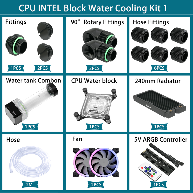 طقم تبريد مائي من بارو، وحدة ت - مراجعة Cpu Water Cooler 240Mm Rgb وسعره