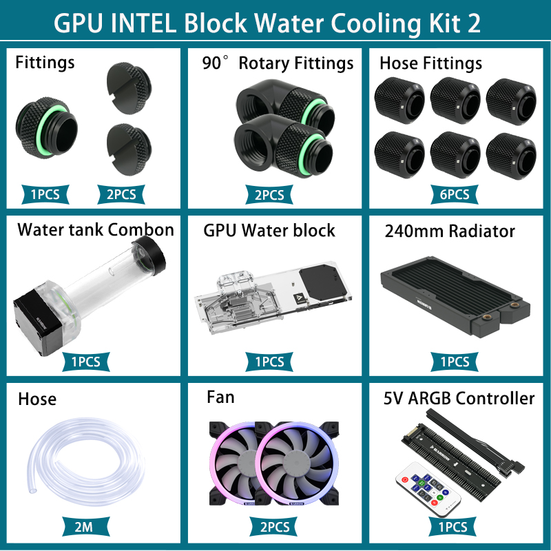 طقم تبريد مائي من بارو، وحدة ت - مراجعة Cpu Water Cooler 240Mm Rgb وسعره