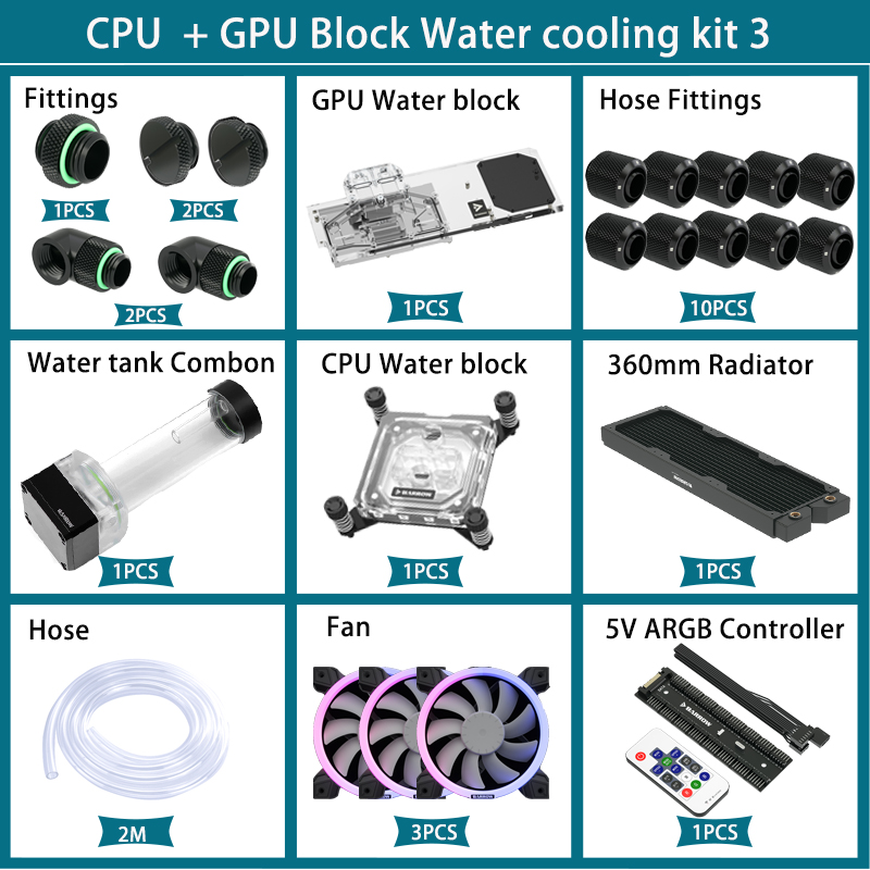 طقم تبريد مائي من بارو، وحدة ت - مراجعة Cpu Water Cooler 240Mm Rgb وسعره