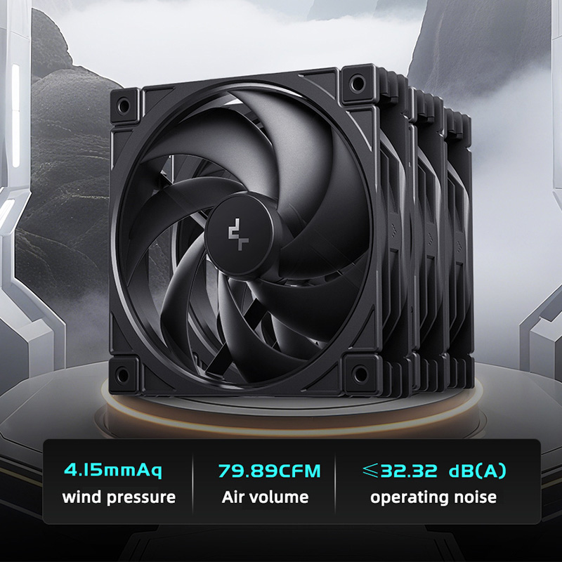 مروحة كيس ديب كول FD12 V2 مقاس - مراجعة Cooler Fan 120Mm Static Pressure وسعره