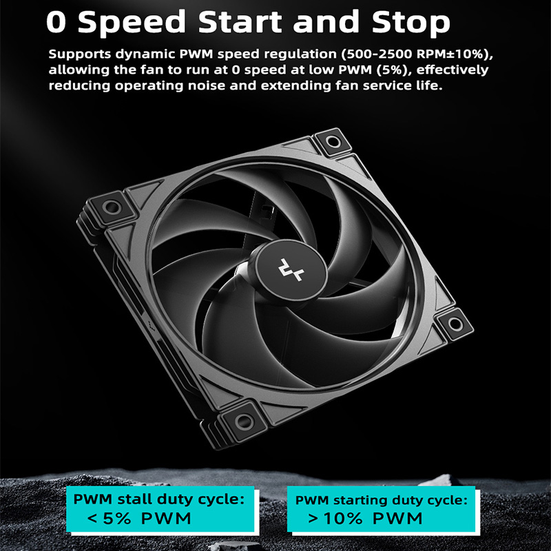 مروحة كيس ديب كول FD12 V2 مقاس - مراجعة Cooler Fan 120Mm Static Pressure وسعره