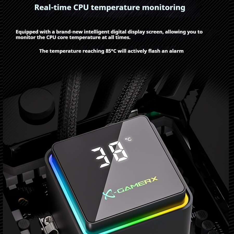 مبرد مائي PowerTrain X-GAMERX  - مراجعة Cpu Water Cooler 240Mm Rgb وسعره