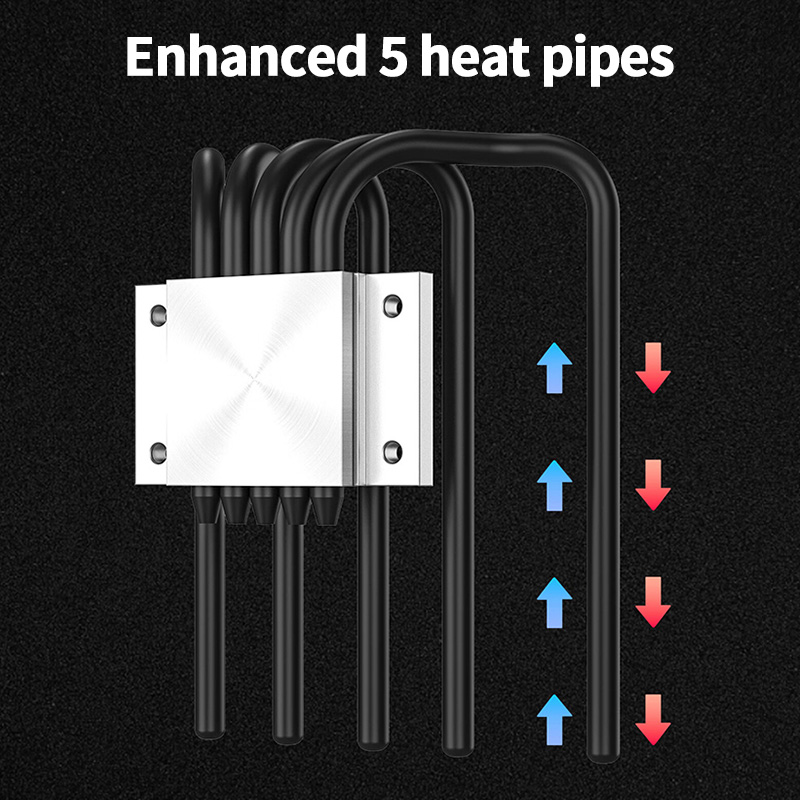 ID-COOLING IS-55 5Heatpipe CPU - مراجعة Cpu Cooler Low Profile Itx وسعره