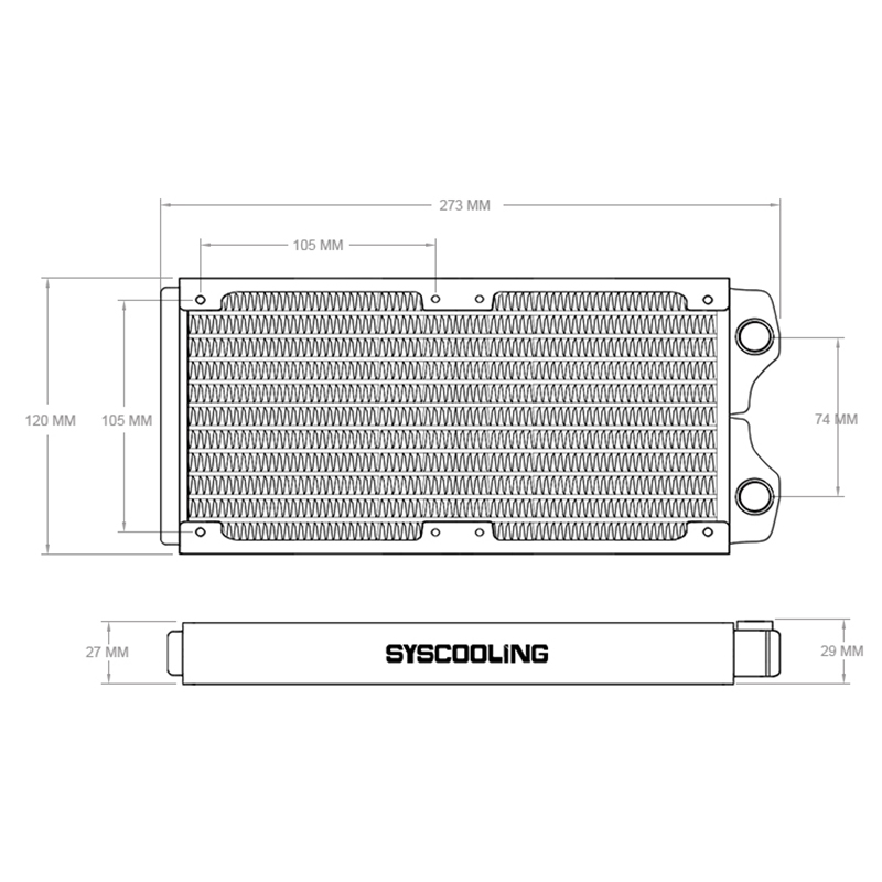 Syscooling أبيض اللون النحاس ا - مراجعة Liquid Cooling Radiator 360 وسعره