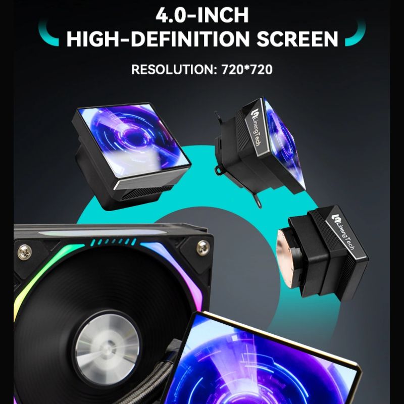 مبرد وحدة المعالجة المركزية ال - مراجعة Aio Cooler Lcd Display Screen وسعره