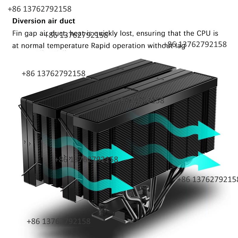 مبرد وحدة المعالجة المركزية JI - مراجعة Cpu Air Cooler Dual Tower 6 Heatpipe وسعره