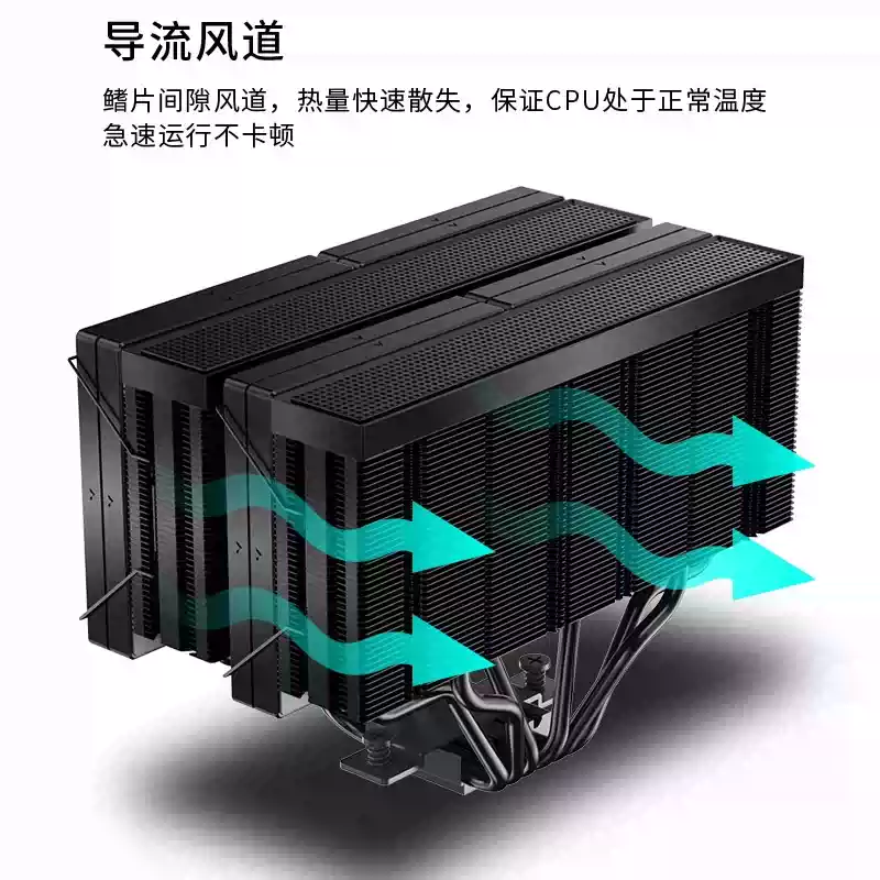 مبرد تبريد وحدة المعالجة المرك - مراجعة Cpu Air Cooler Dual Tower 6 Heatpipe وسعره